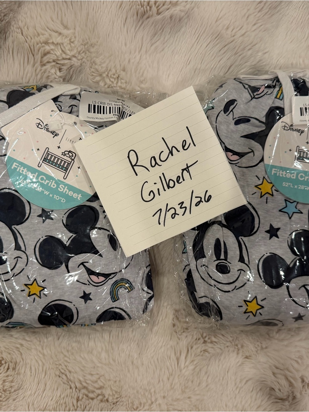 Little Sleepies Mickey Forever Crib Sheet